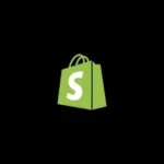 shopify logo in black background image of roi specialist in kochi